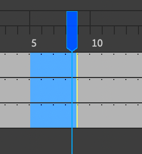 arbitrarily selected contiguous frames in all layers.